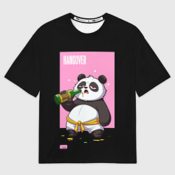Футболка оверсайз женская Rum and Panda, цвет: 3D-принт
