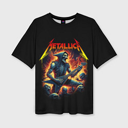 Футболка оверсайз женская Metallica - James Alan Hatfield, цвет: 3D-принт