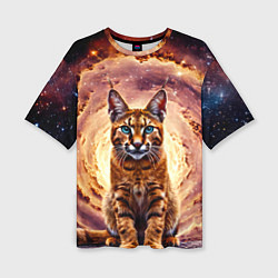 Футболка оверсайз женская Каракет в космосе, цвет: 3D-принт