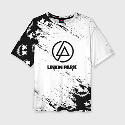 Футболка оверсайз женская Marshmello x Linkin park, цвет: 3D-принт