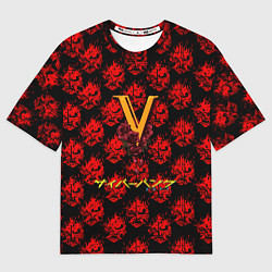 Футболка оверсайз женская Samurai cyberpunk, цвет: 3D-принт