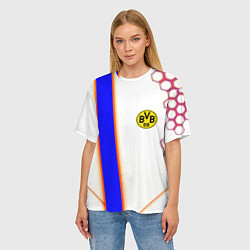 Футболка оверсайз женская Borussia geometry sport, цвет: 3D-принт — фото 2