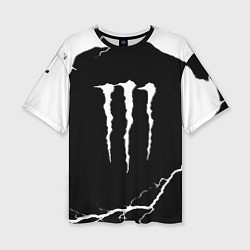 Футболка оверсайз женская Monster energy storm energy, цвет: 3D-принт