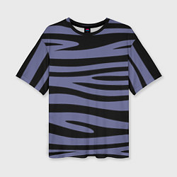 Футболка оверсайз женская Морские полоски, цвет: 3D-принт