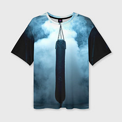 Футболка оверсайз женская Боксерская груша в дыму, цвет: 3D-принт