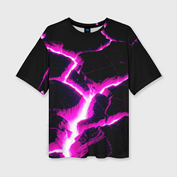Футболка оверсайз женская Color pink black, цвет: 3D-принт