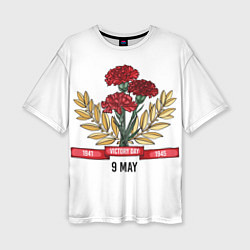Женская футболка оверсайз 9 Мая victory day