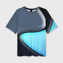 Футболка оверсайз женская Разноцветный, цвет: 3D-принт