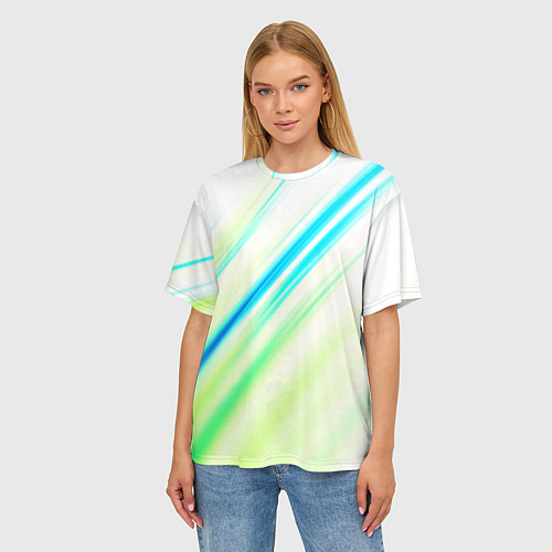 Женская футболка оверсайз Multicolored / 3D-принт – фото 3