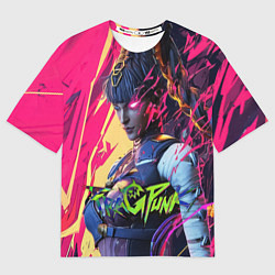 Футболка оверсайз женская Fragpunk serket, цвет: 3D-принт