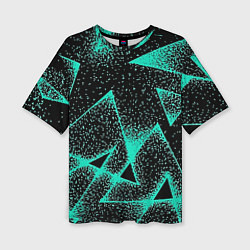 Футболка оверсайз женская The triangle is light blue, цвет: 3D-принт