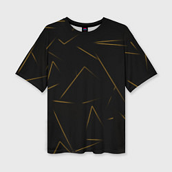 Футболка оверсайз женская Color yellow line, цвет: 3D-принт