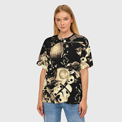 Футболка оверсайз женская Дарт Вейдер Йода Чубакка и другие из Star Wars, цвет: 3D-принт — фото 2