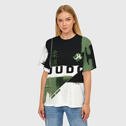 Футболка оверсайз женская Время дзюдо, цвет: 3D-принт — фото 2