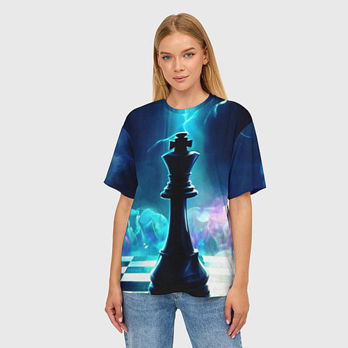 Женская футболка оверсайз Дымовая партия / 3D-принт – фото 3