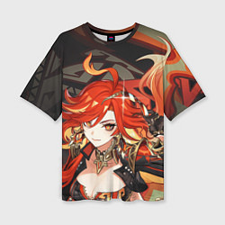 Футболка оверсайз женская Mavuika Genshin Impact, цвет: 3D-принт