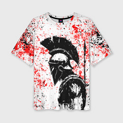 Футболка оверсайз женская Воин Спарты, цвет: 3D-принт