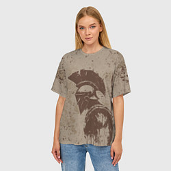 Футболка оверсайз женская Спарта, цвет: 3D-принт — фото 2