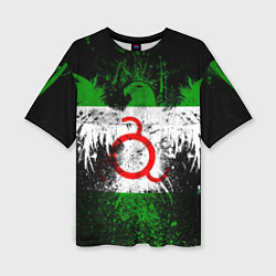 Футболка оверсайз женская Ингушетия, цвет: 3D-принт