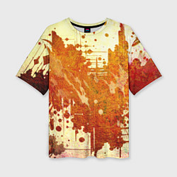 Футболка оверсайз женская Абстракция - sunspot, цвет: 3D-принт