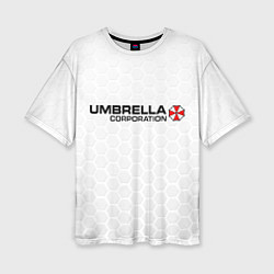 Футболка оверсайз женская Umbrella white, цвет: 3D-принт