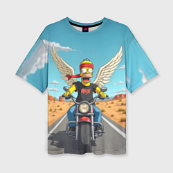 Футболка оверсайз женская Летящий в даль Гомер - Ария, цвет: 3D-принт