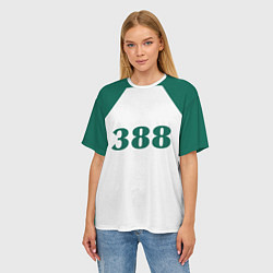 Футболка оверсайз женская Как в Игре в кальмара у игрока 388, цвет: 3D-принт — фото 2