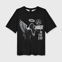 Футболка оверсайз женская Честер Беннингтон ангел- In the end, цвет: 3D-принт