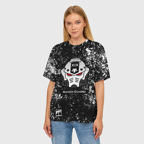 Женская футболка оверсайз Примарис - Гвардия Ворона / 3D-принт – фото 3