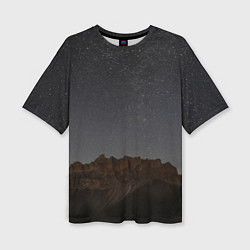 Футболка оверсайз женская Массив Метеген под звездами, цвет: 3D-принт