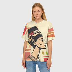 Футболка оверсайз женская Нефертити, цвет: 3D-принт — фото 2