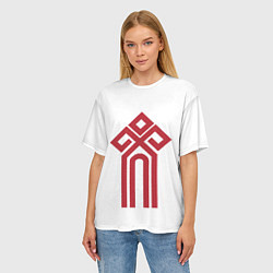 Футболка оверсайз женская Чур - Славянская Русь, цвет: 3D-принт — фото 2