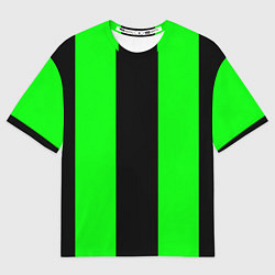 Футболка оверсайз женская Color black green, цвет: 3D-принт