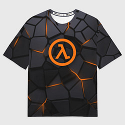 Женская футболка оверсайз Half Life - armor