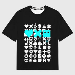 Футболка оверсайз женская Love Death and Robots синий, цвет: 3D-принт