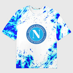Футболка оверсайз женская Наполи текстура краски, цвет: 3D-принт