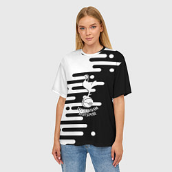 Футболка оверсайз женская Тоттенхэм Хотспур геометрия, цвет: 3D-принт — фото 2