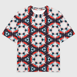 Футболка оверсайз женская Звездный узор в шестиугольниках, цвет: 3D-принт