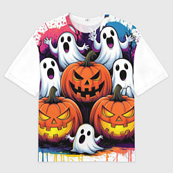 Футболка оверсайз женская Happy Halloween 25, цвет: 3D-принт