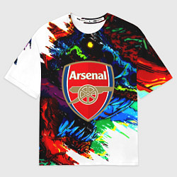 Футболка оверсайз женская Arsenal monster, цвет: 3D-принт