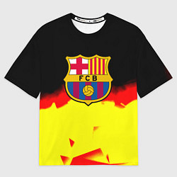 Футболка оверсайз женская Borussia абстракция золото геометрия, цвет: 3D-принт