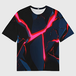 Футболка оверсайз женская Neon glow, цвет: 3D-принт