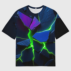 Футболка оверсайз женская Neon tile, цвет: 3D-принт