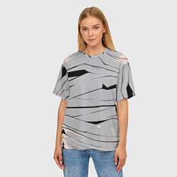 Футболка оверсайз женская Мумия бинты, цвет: 3D-принт — фото 2