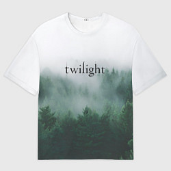 Женская футболка оверсайз Twilight forest