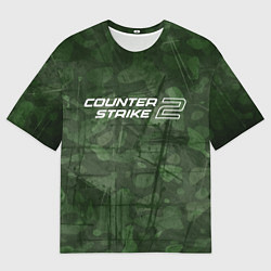 Футболка оверсайз женская Эмблема CS2, цвет: 3D-принт