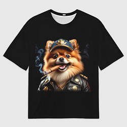 Женская футболка оверсайз Гламурный чау-чау