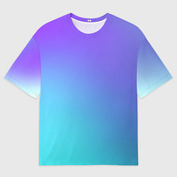 Футболка оверсайз женская Color multi-colored gradient, цвет: 3D-принт