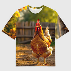 Футболка оверсайз женская Золотой хранитель двора, цвет: 3D-принт