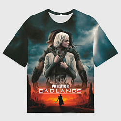 Футболка оверсайз женская Главные герои Хищник планета смерти, цвет: 3D-принт